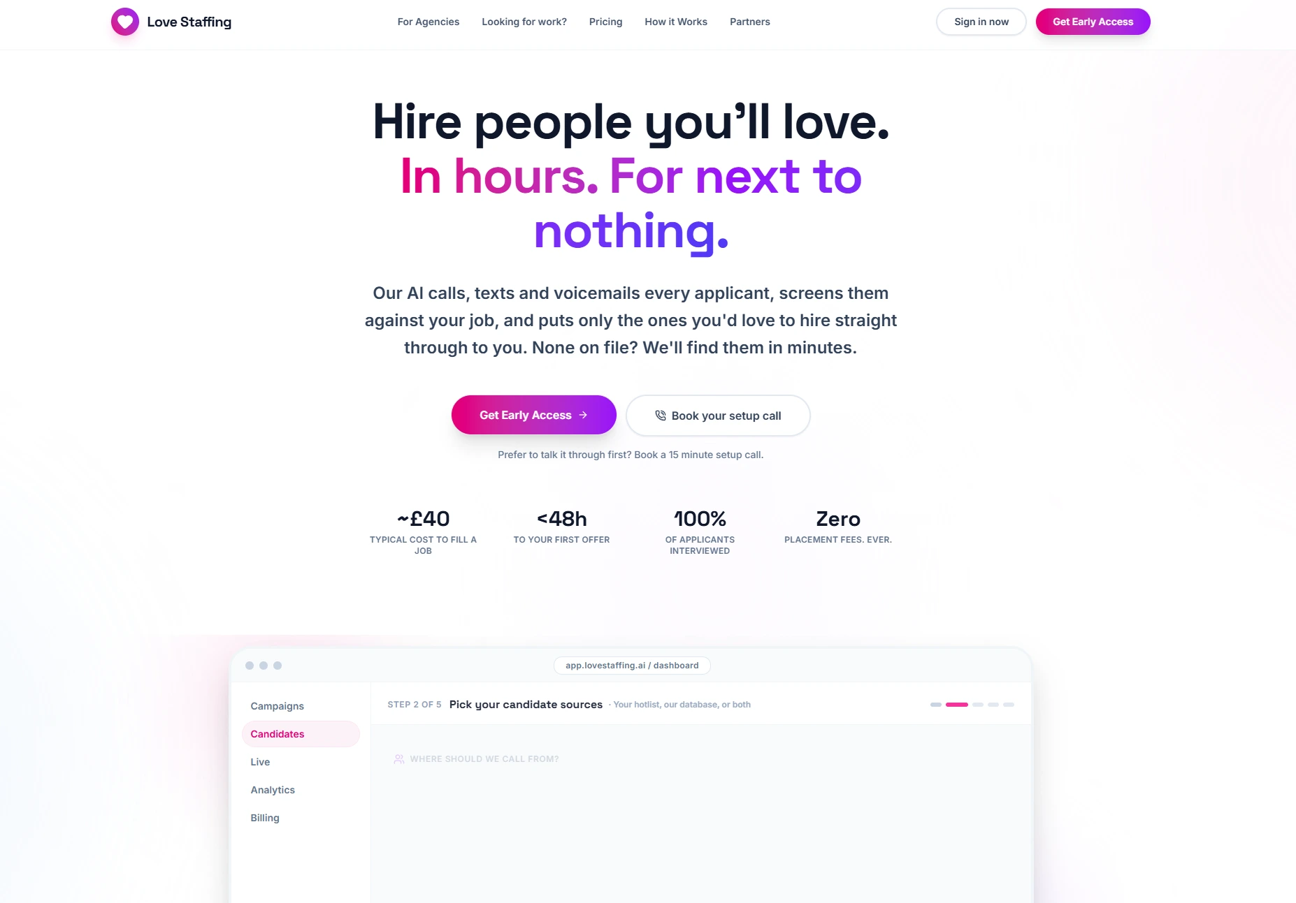 LoveStaffing.ai — AI recruitment platform